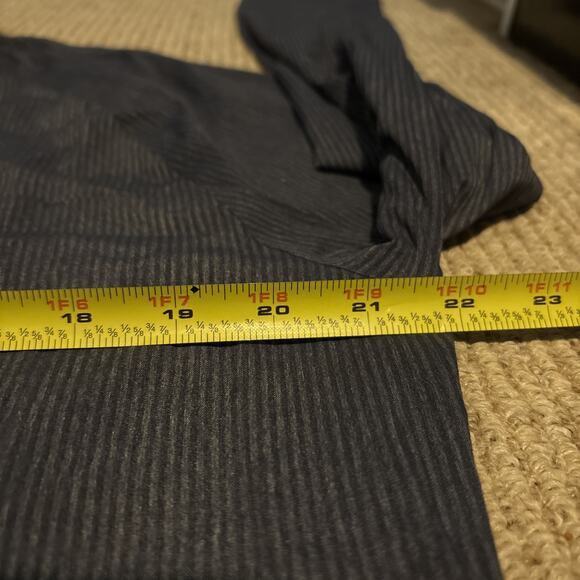 Lululemon Men's Sz L Bonded Voyage L/S Stretch Shirt Heather Blue Stripe M090803 - Picture 7 of 10